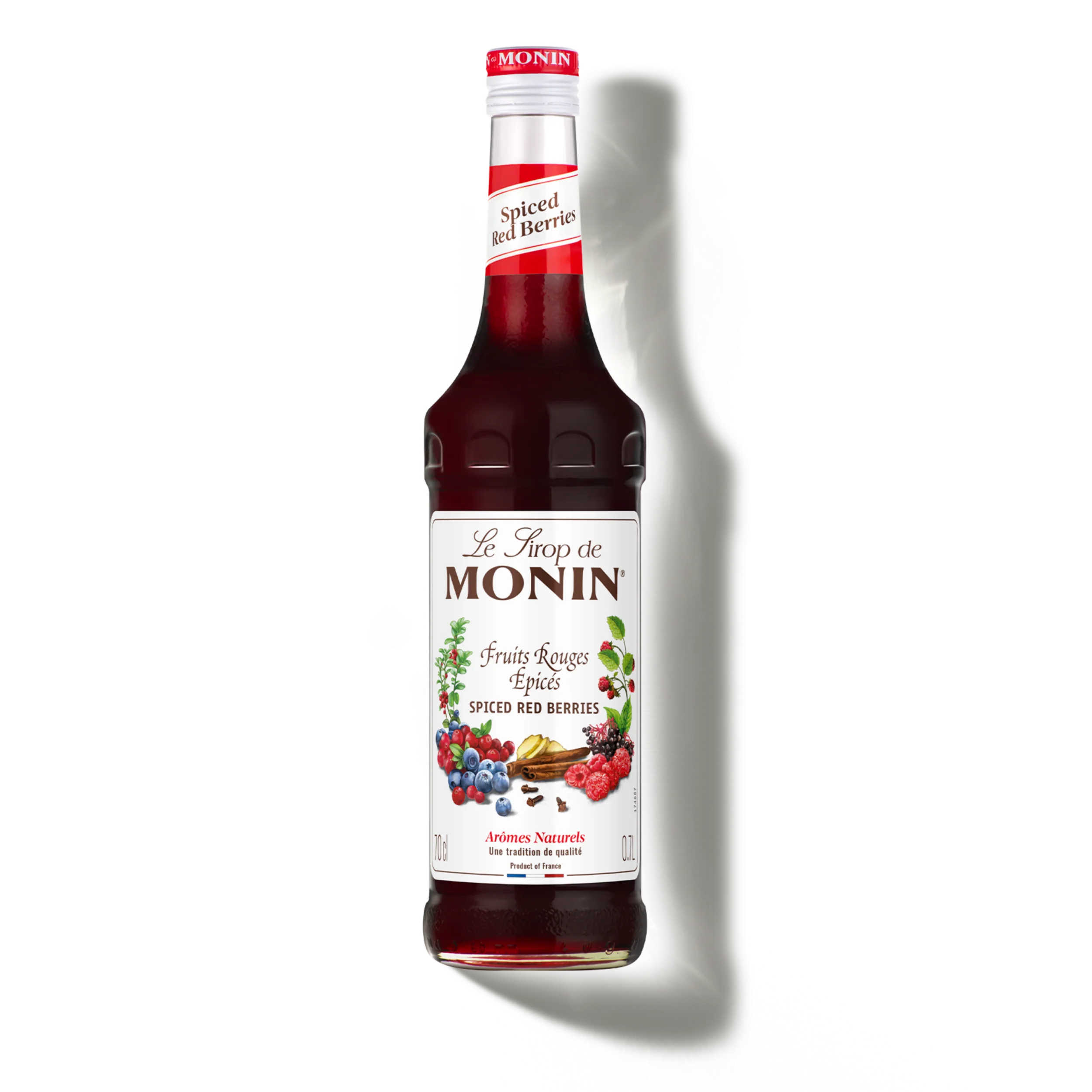 Le Sirop de MONIN Fruits Rouges, aromatisé aux Épices