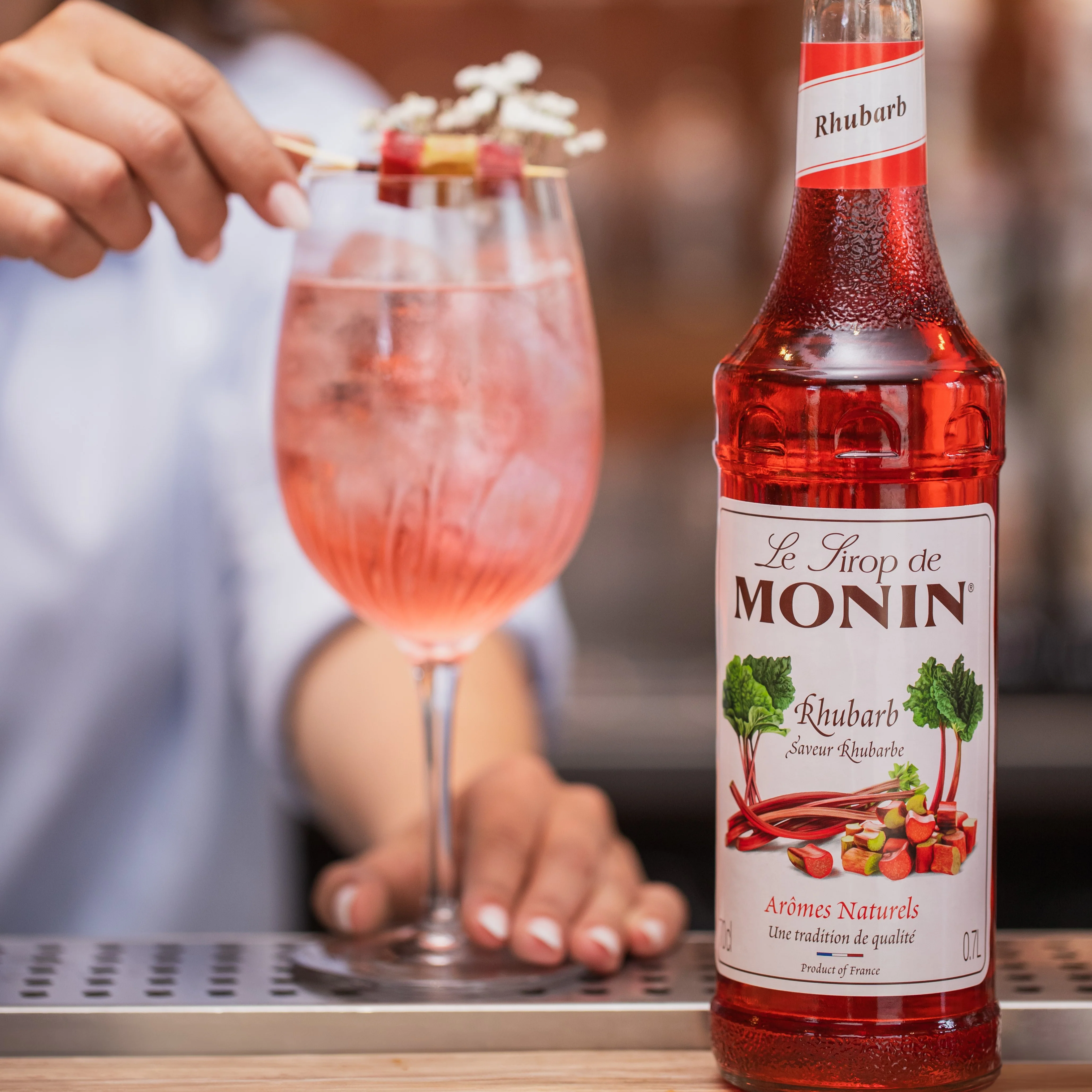 Le Sirop de MONIN Saveur Rhubarbe - Image 3